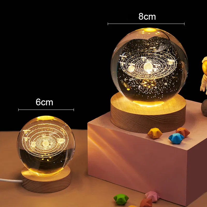 3D Galaxy Crystal Ball Night Light best-seller produtos baratos presente altamente exigiu produtos inovadores baratos produtos baratos produtos baratos