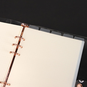 Wholesale Loose Leaf <strong>Notebook</strong> Page Markers A5 Binder Divider 6 Holes Clear Matte <strong>Index</strong> Divider <strong>with</strong> Tabs - Product Image 6