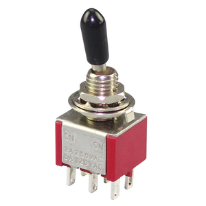 Kolu ile 6 Pin iki yönlü geçiş anahtarı lehim terminalleri üzerinde KNX-2-D1 6A 250VAC DPDT geçiş anahtarı - Product Image 1