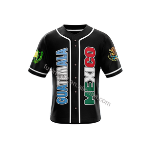 カスタムプリントメキシコUSAグアテマラプエルトリコホンジュラスエルサルバドルニカラグア旗サッカーTシャツ野球ジャージー - Product Image 5