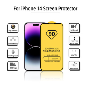 9D Bảo Hiểm Đầy Đủ Màn Hình Lụa Bảo Vệ Tempered Glass Phim Đối Với iPhone XR 11 12 Mini 13 14 Pro 15 Cộng Với 16 Pro Max - Product Image 5