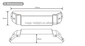 Controlador de atenuación de luz LED de entrada tenue de 0-10V a PWM, controlador regulable de voltaje constante de 1 canal, 0 a 1 - Product Image 2