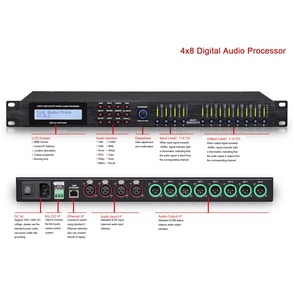 4x8 Digital <strong>Audio</strong> Processor Crossover 3 Way <strong>Audio</strong> for Monitor Speaker - Product Image 2