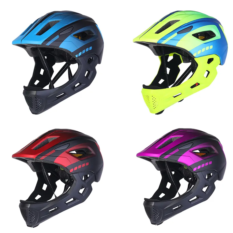 Capacete Rosto Completo 2023 arai Preto Downhill Visor Retro Mountain Bike Skate Bicicleta Mascarado Crianças Kyt Capacete Full Face