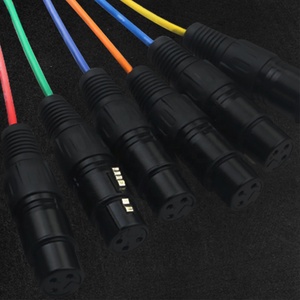 Cable de señal de Audio multicanal, conector XLR macho y hembra de 8 vías para luz de escenario, sonido y señal, par de enchufes
