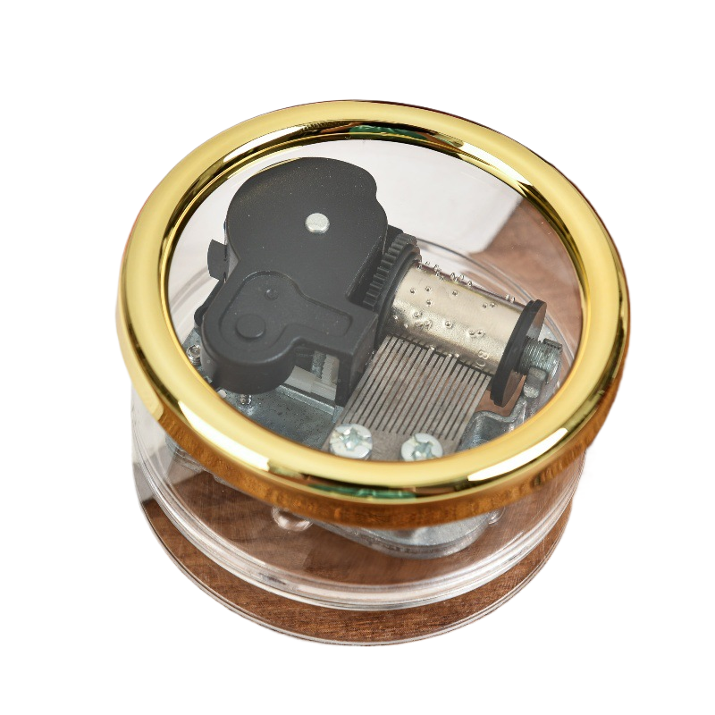 Style mécanique transparent-rond