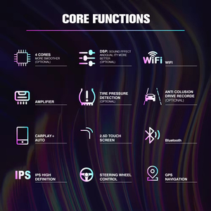 Bán buôn 8163 2DIN Android đài phát thanh xe 7/9/10 inch Màn hình OLED kép ghi âm Dash Cam phía trước phía sau tự động kích hoạt xe DVD Player - Product Image 5