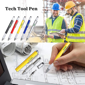 6 <strong>in</strong> <strong>1</strong> Tool Pen Functional Metal Touch Pen Set Father's Day Gift Pen for Men - Product Image 6