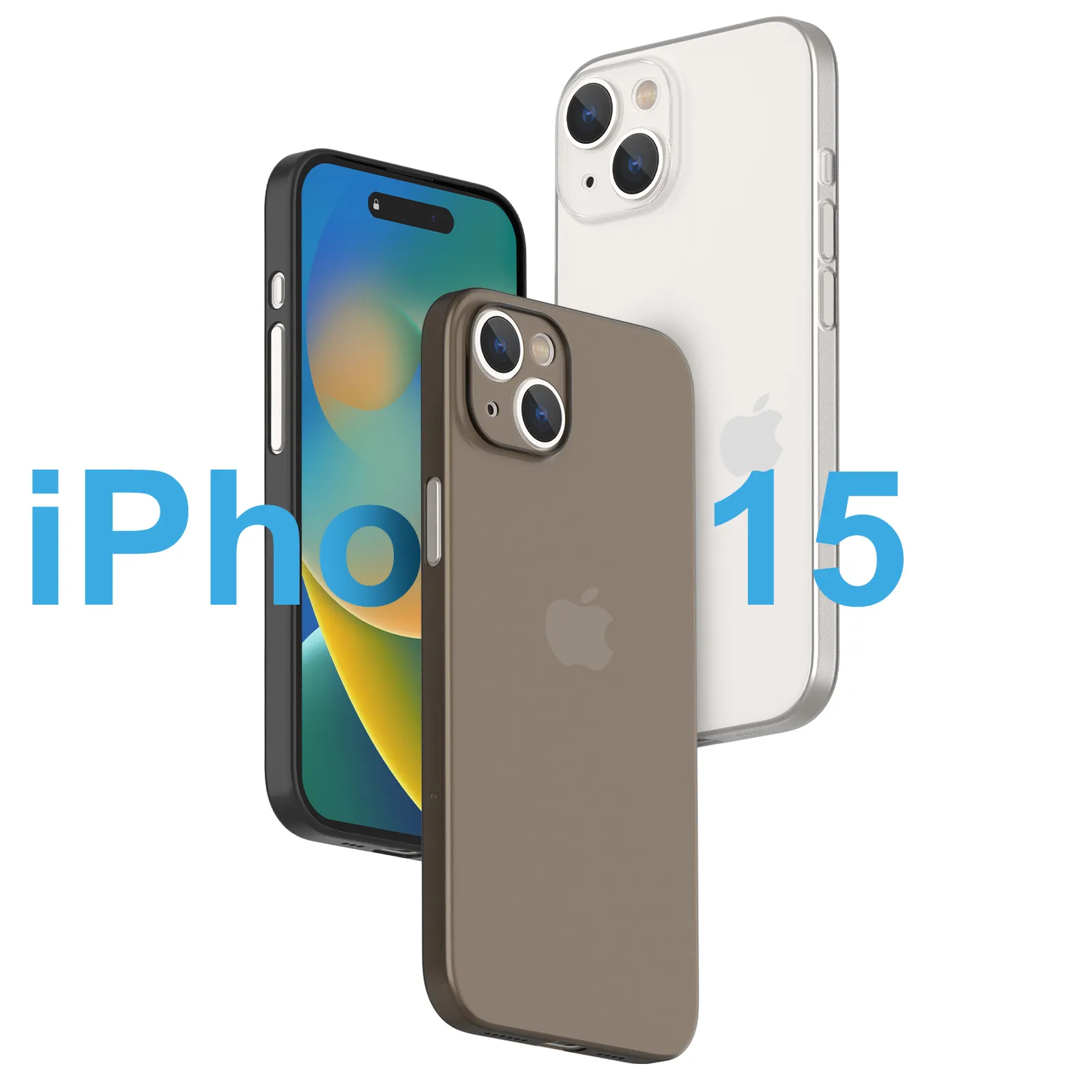Dropshipping 2023 yeni özel temizle silikon ince PP telefon kılıfı cep telefonu aksesuarları iPhone 15 14 vaka 13 12 pro max vaka