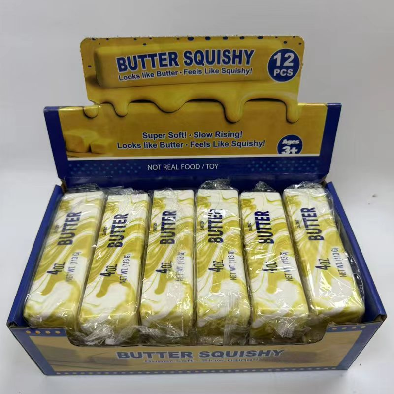 Style 8 pattern yellow butter stick with flow lines