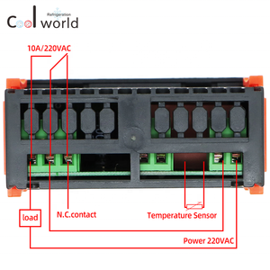 Interruptor de termostato digital de refrigerador, control de temperatura, STC-200, controlador de sensor de temperatura - Product Image 4