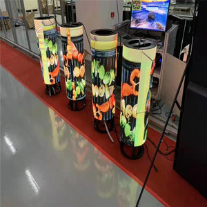 Gob โมดูลจอแสดงผล LED แบบอ่อน p1.25/p.875/P2/p2.5/P3/P4/P5สีเต็มรูปแบบโค้งจอแสดงผลแบบยืดหยุ่นโมดูลนำ p2.5