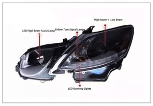 2004-2012 GS GS GS300 GS350Update2018ヘッドライト変換ヘッドライトLEDヘッドライトレクサス用バイキセノンレンズ - Product Image 2