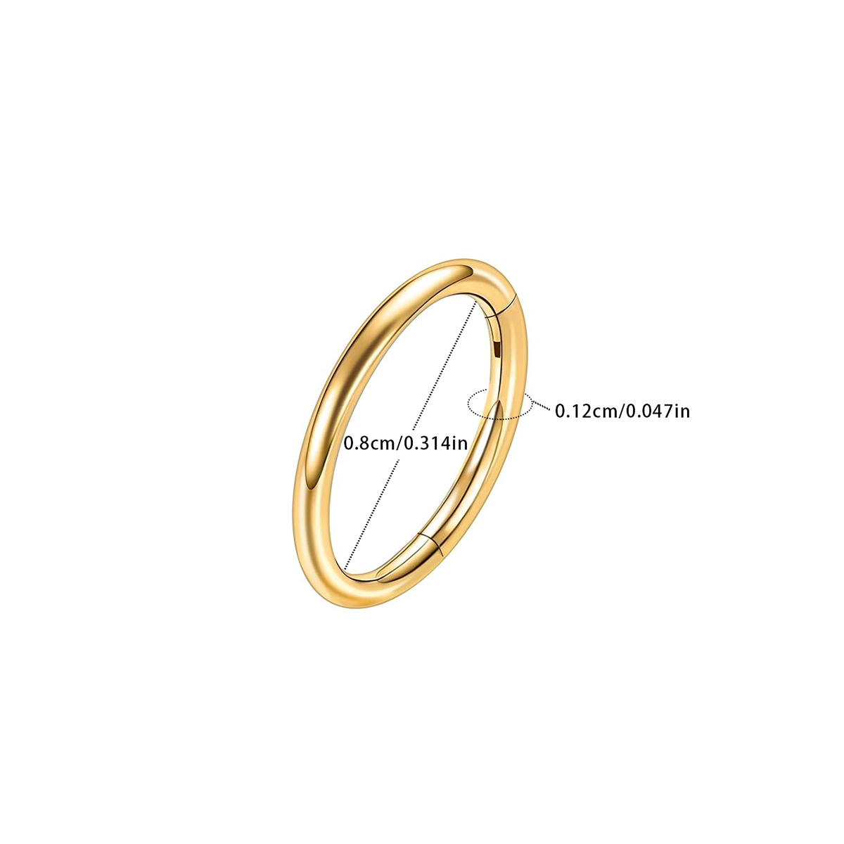 Gold (inner diameter 8mm 1PC)