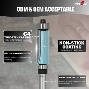 Tideway chế biến gỗ <span class=keywords><strong>Router</strong></span> <span class=keywords><strong>bit</strong></span> mang tuôn ra TRIM <span class=keywords><strong>bit</strong></span> công cụ cho gỗ trang trí - Product Image 5