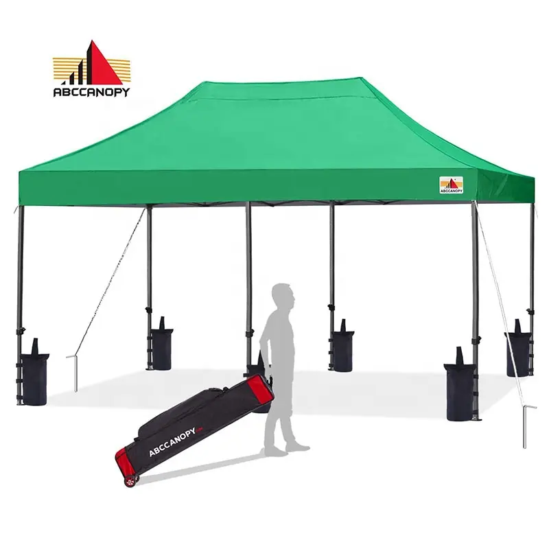 Abccany Easy Bbq Prieel Pop-Up Opvouwbare Schuilplaats 10x20ft Opvouwbare Luifel Tent Voor Evenementen Met Muren En Ramen