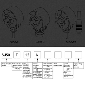 HENGXIANG-SJ50 12-Bit 4096 Schritte pro Umdrehung 10mm Absolutwert geber für CNC-Drehspindel Graucode-Drehgeber - Product Image 2