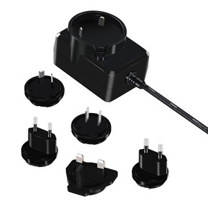 KSPOWER电源适配器12V1A 1.25A 2A交流220伏至Dc 24V0.5A 0.65A 1A可互换插头电源 - Product Image 4