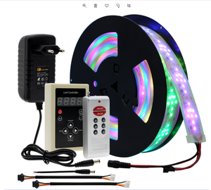 СВЕТОДИОДНАЯ Гирлянда для лошадей 1903 RGB, меняющаяся Светодиодная лента для бега, 5 м, 10 м, радиочастотный контроллер 133, праздничное украшение, сказочное освещение - Product Image 1