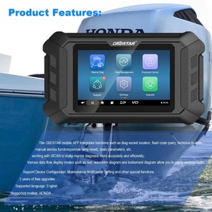 2024 OBDSTAR IScan for HO-NDA Marine Diagnostic Tablet Code Reading Code Clearing Data Flow Action <strong>Test</strong> <strong>2</strong> Years Free Update - Product Image 5