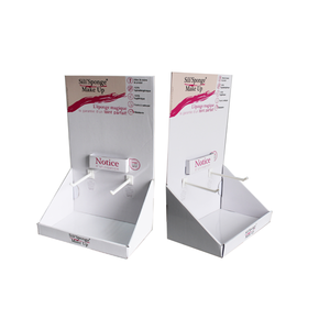 Safeka de papel personalizado de la caja de visualización con gancho de cartón al por menor soporte de exhibición de la joyería pendiente gancho soporte - Product Image 3