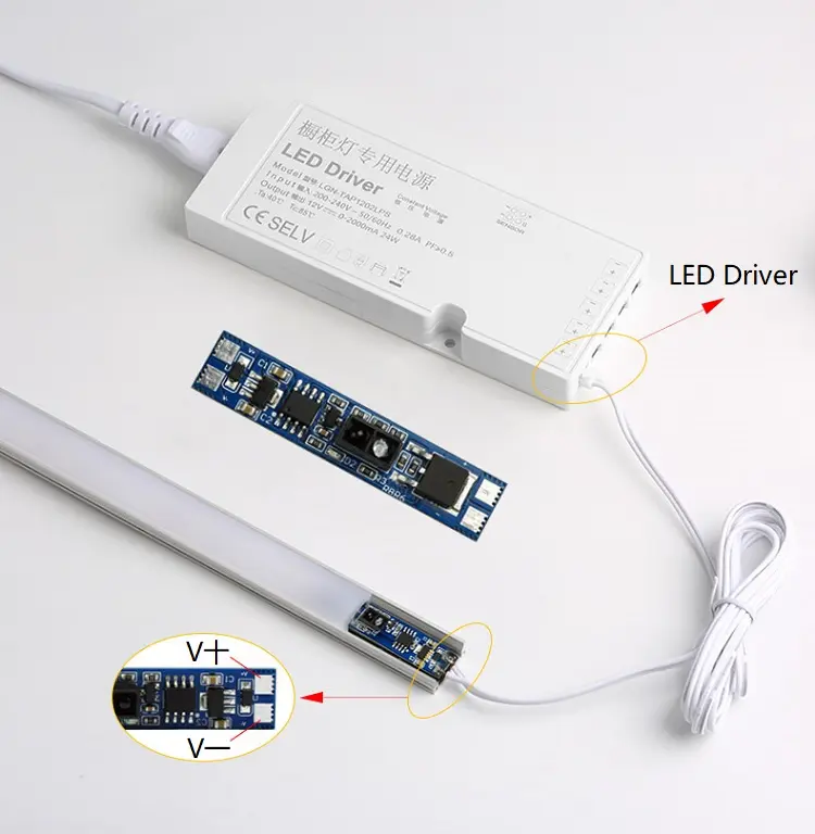 Dito Scansione Modulo Interruttore del Sensore Cassetto Porta A Breve Distanza di IR del Sensore di Movimento di DC 24 V 5A Potenza Massima 120W