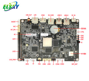 ELSKY Android Motherboard with <strong>CPU</strong> Rockchip RK3399 Dual <strong>Cortex</strong>-A72 Quad <strong>Cortex</strong>-A53 Onboard 2GB/4GB RAM 16G/32G SSD EK9900 - Product Image 2