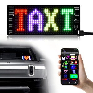 Светодиодная вывеска для экрана, реклама, RGB, складная прокручиваемая доска для сообщений, мягкая гибкая светодиодная панель, приложение для отображения заднего окна автомобиля - Product Image 1