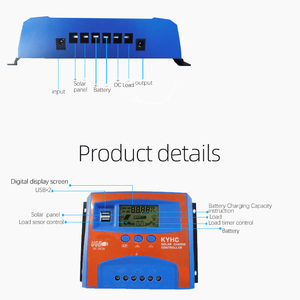 Nuovo 10-100A 12V/24V Display LCD automatico PWM Controller per la generazione di energia esterna luce solare