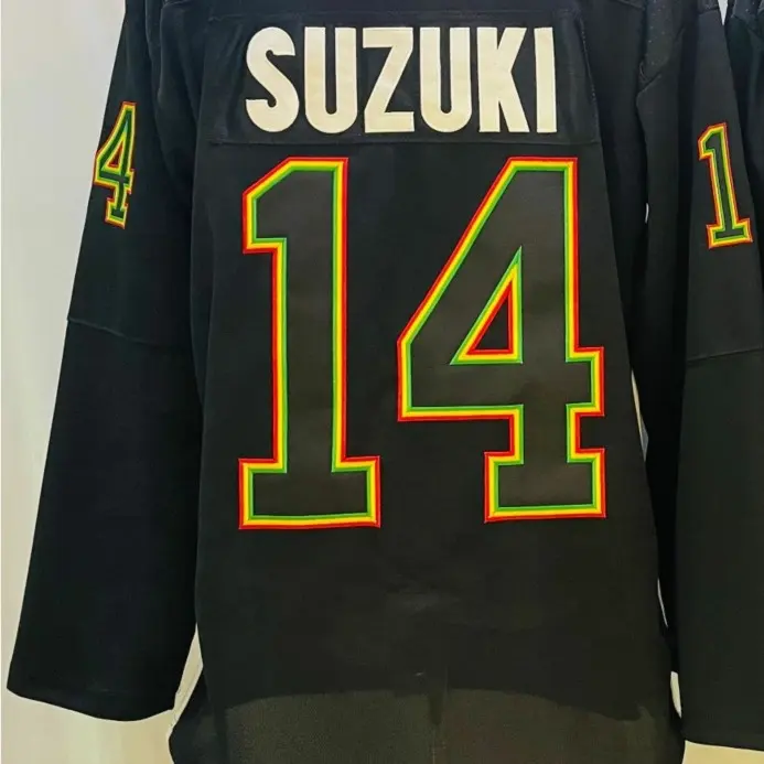 Pronto per la spedizione Montreal Nick Suzuki Black maglia da Hockey cucita della migliore qualità