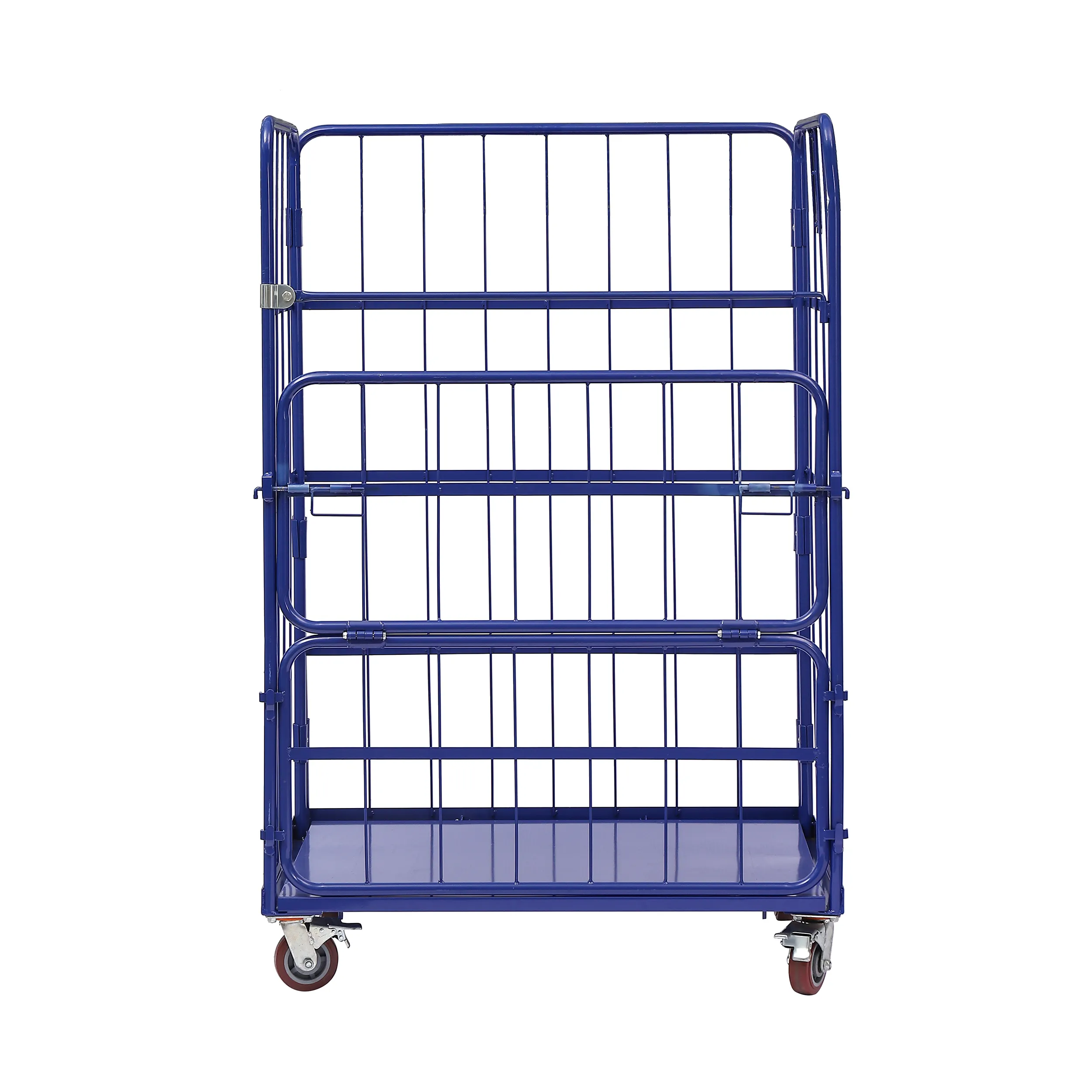 Global Factory Großhandel Custom Folding 4 Seiten 500 kg Oberflächen pulver beschichtung Tisch Roller Cage Cargo Trolley