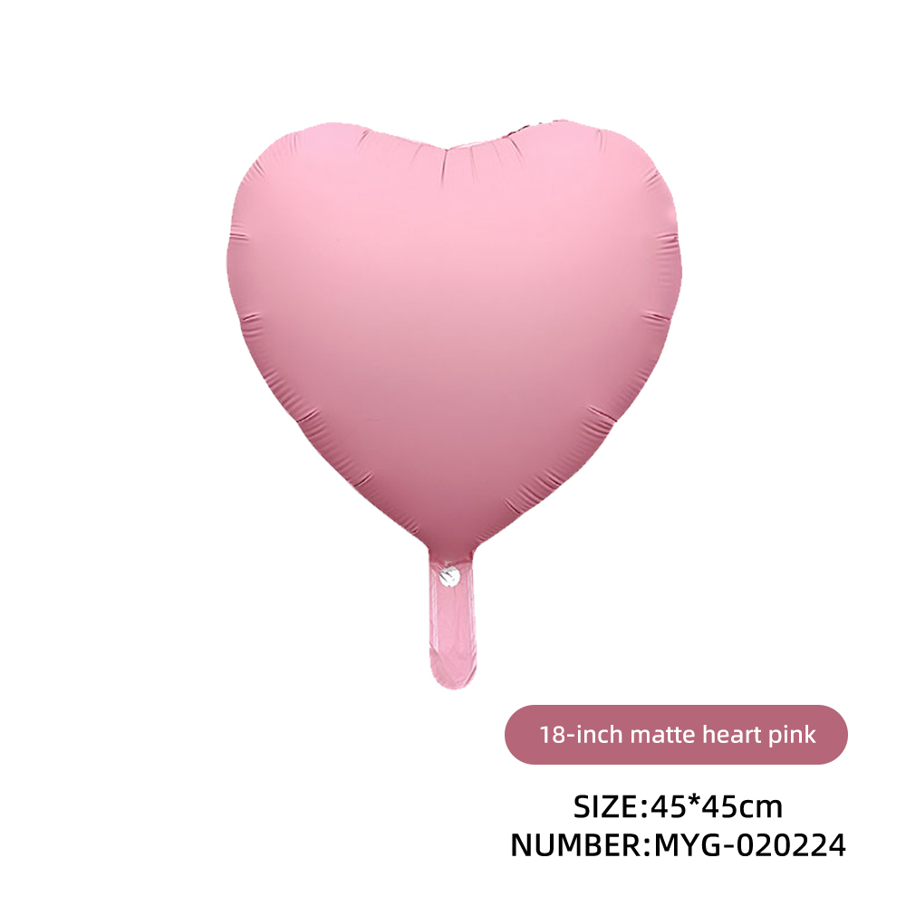Heart matte pink