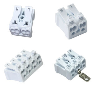 Bloque de terminales de 2 pines conector de resorte enchufable de terminal de conexión rápida - Product Image 1
