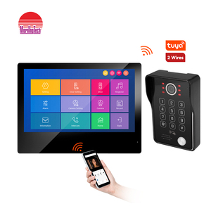 Morningtech 10,1 \ "FHD 1080P Seguridad para el hogar Pantalla táctil Video Intercomunicador Sistema de detección de movimiento incorporado para villas Metal - Product Image 1
