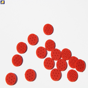 Hot Sale Customized Red Rubber Silicone <strong>Components</strong> with Irregular and Non-standard Size and Shape for Enviroument Sealing - Product Image 2