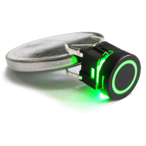 Rotonda Verde 6x6m Pcb Pins Push Button Switch Illuminato 5 Way Led Tattile Interruttore - Product Image 1