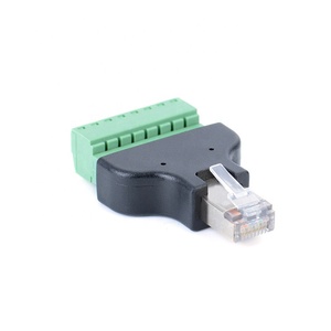 Terminal de tornillo RJ45, adaptador macho con placa PCB de 8 pines, conector macho, conectores pcb - Product Image 5
