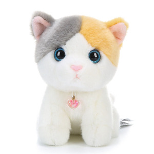 カスタマイズされたミニリアルなストライプの猫ぬいぐるみ赤ちゃんのおもちゃの肌のぬいぐるみ