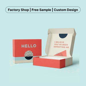 Özel baskılı ücretsiz tasarım özel Logo Pet gıda oluklu karton nakliye mailler hediye ambalaj kutusu - Product Image 2