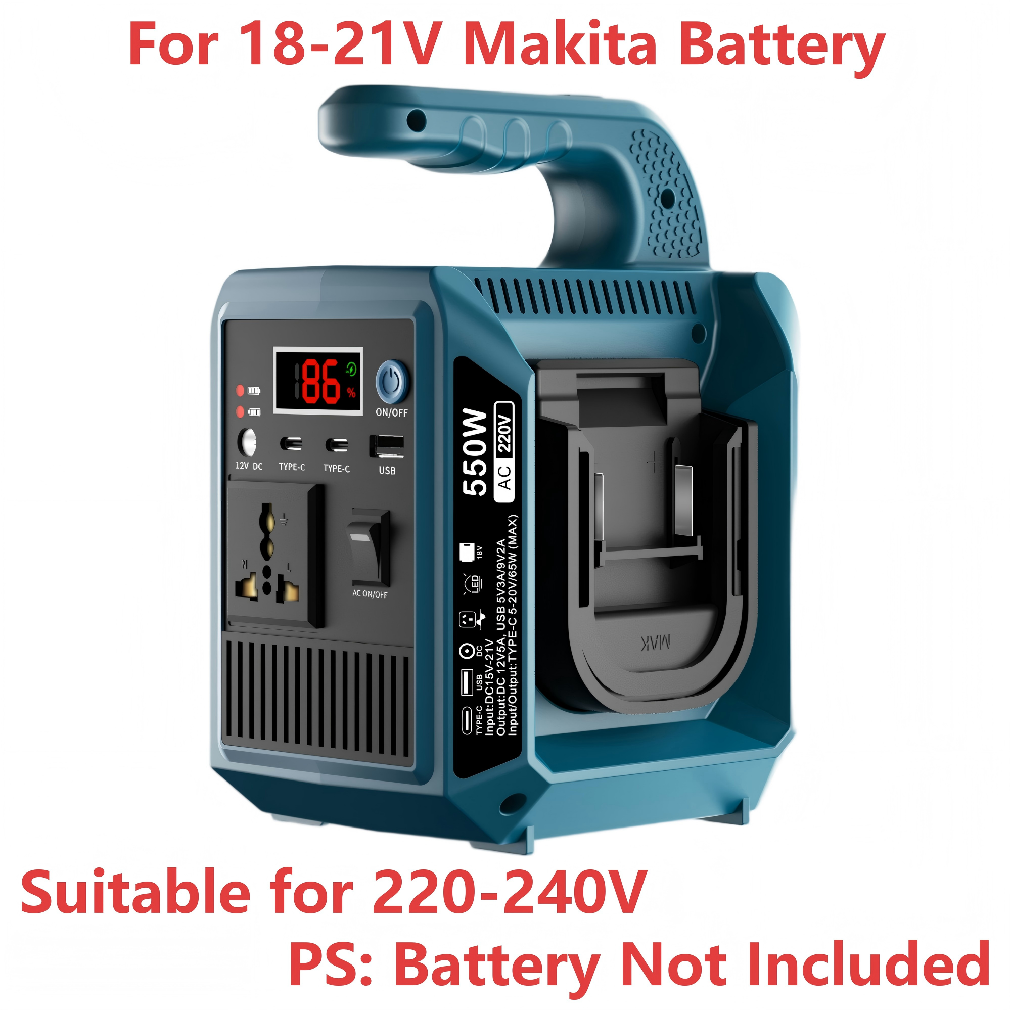 Pour Makita 220-240V