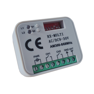 Interruttore di controllo remoto wireless universale 433mhz modulo ricevitore relè dc 12v 2ch e trasmettitore 2 pezzi telecomandi 433mhz - Product Image 1