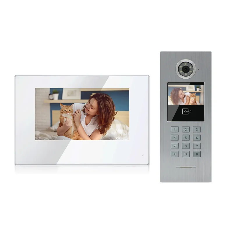 Bel Pintu IP Pintar Telepon Video Pintu untuk Beberapa Sistem Interkom Apartemen untuk Bekerja dengan Smartphone