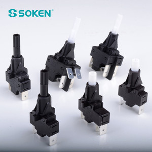 SOKEN 16A 250V PS25-16-3 fırın topuzu 1NO1NC anahtarı kombinasyonu ile basmalı düğme anahtarı 4 kutup küresel kalite sertifikalı - Product Image 4