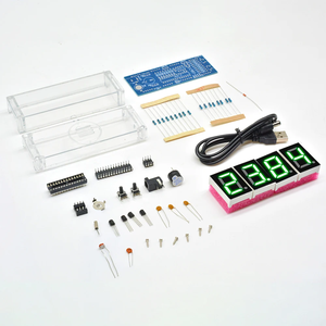 Elektronische Uhr DIY KIT LED-Mikrocontroller-Kit Digitaluhr Zeitlicht Regelung Temperatur Thermometer Diy elektronisches Kit - Product Image 4