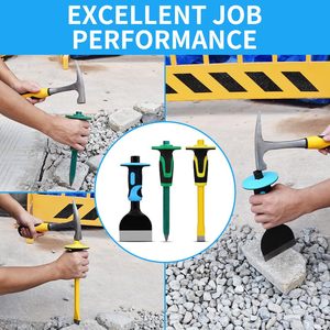 Heavy-duty <strong>Masonry</strong> <strong>Chisel</strong> Set Suitable <strong>for</strong> Concrete and Bricks, Equipped with a Protective Handle - Product Image 6