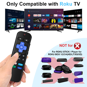 Replacement Universal Smart Remote Control for All <strong>Roku</strong> TCL Hisense Sharp TV <strong>4</strong> Video Buttons