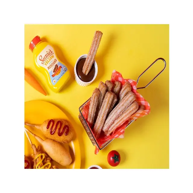 Productos profesionales Plato de acompañamiento Mini Churros Comida de calle Tiempo de descanso Comer Buen sabor Suplemento Snack Yummy Food Mini Churros