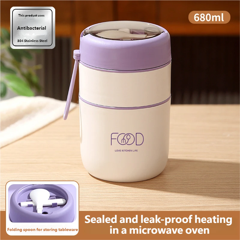 Tasse à petit-déjeuner double paroi violette