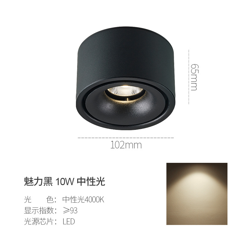 10W สีดำที่มีเสน่ห์