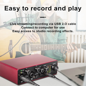 演播室录音用2通道USB音频接口外部乐器音频声卡混音器产品 - Product Image 5